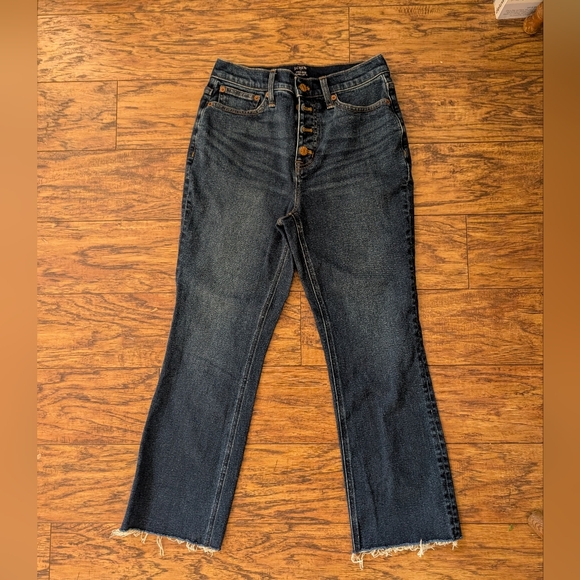 J. Crew Denim - J.‎ Crew High Rise Flare Crop Jeans